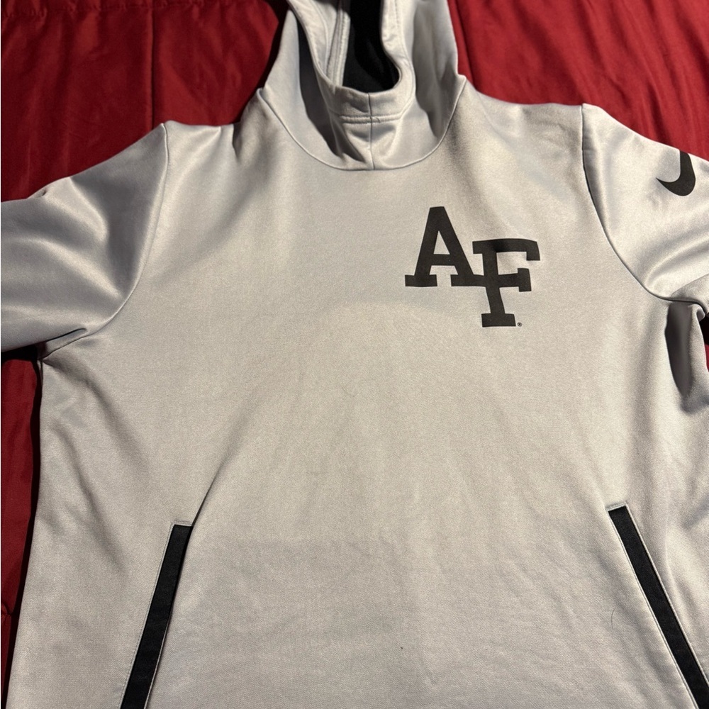 Nike Gray Hoodie with Black Accents